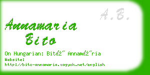 annamaria bito business card